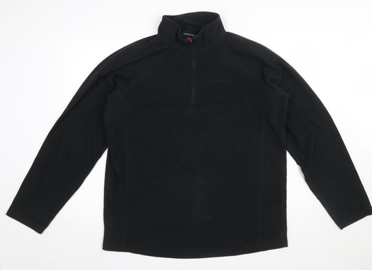 Technicals Men’s Black XL Fleece 1/4 Zip Pullover Sweatshirt