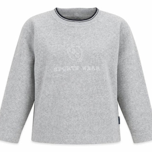 DC Sports Wear Women's Grey Pullover Sweatshirt S/M Casual Warm Top