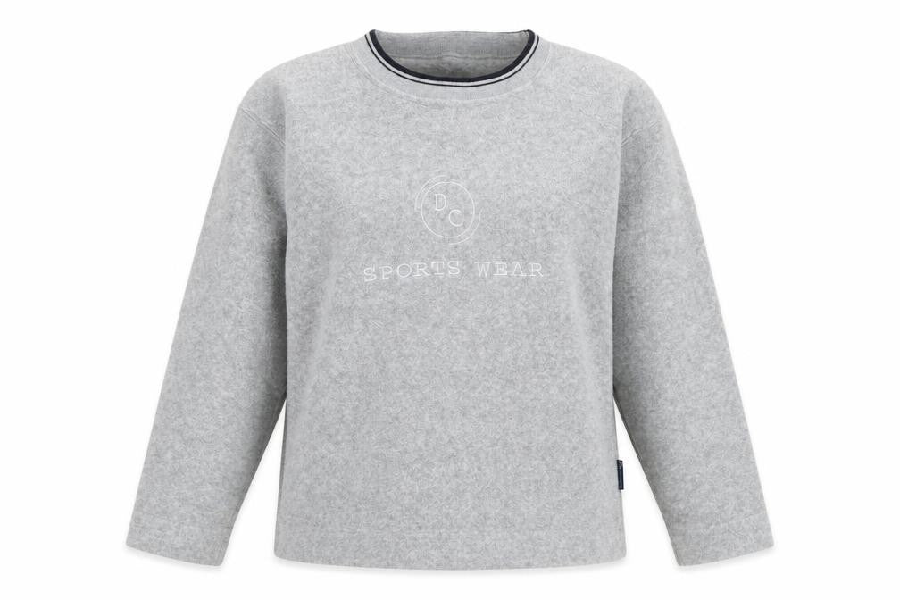 DC Sports Wear Women's Grey Pullover Sweatshirt S/M Casual Warm Top