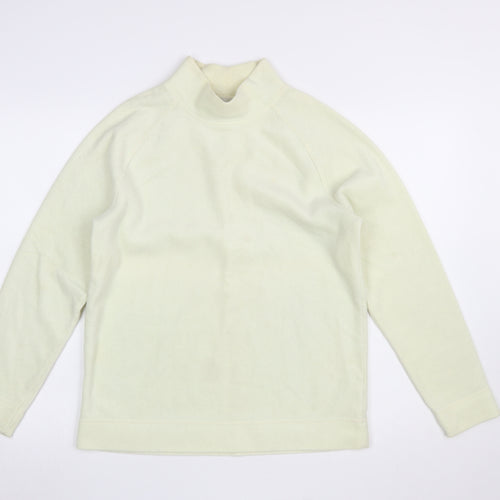 BHS Women’s Beige Mock Neck Long Sleeve Pullover Sweatshirt Size 12