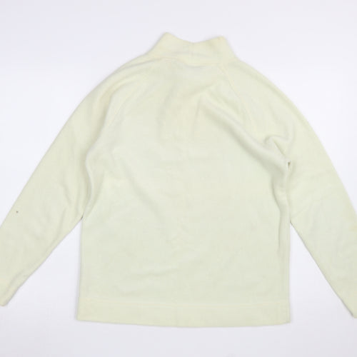 BHS Women’s Beige Mock Neck Long Sleeve Pullover Sweatshirt Size 12