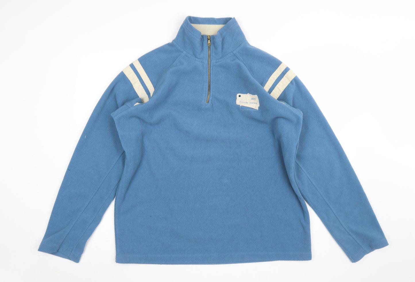 No Fear Men's Blue Fleece 1/2 Zip Pullover Sweatshirt L