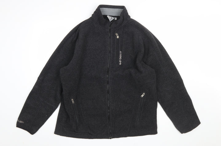 TOG24 Men's Black Fleece Full Zip Jacket Size L Regular Fit