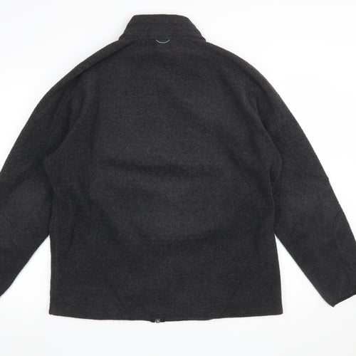 TOG24 Men's Black Fleece Full Zip Jacket Size L Regular Fit
