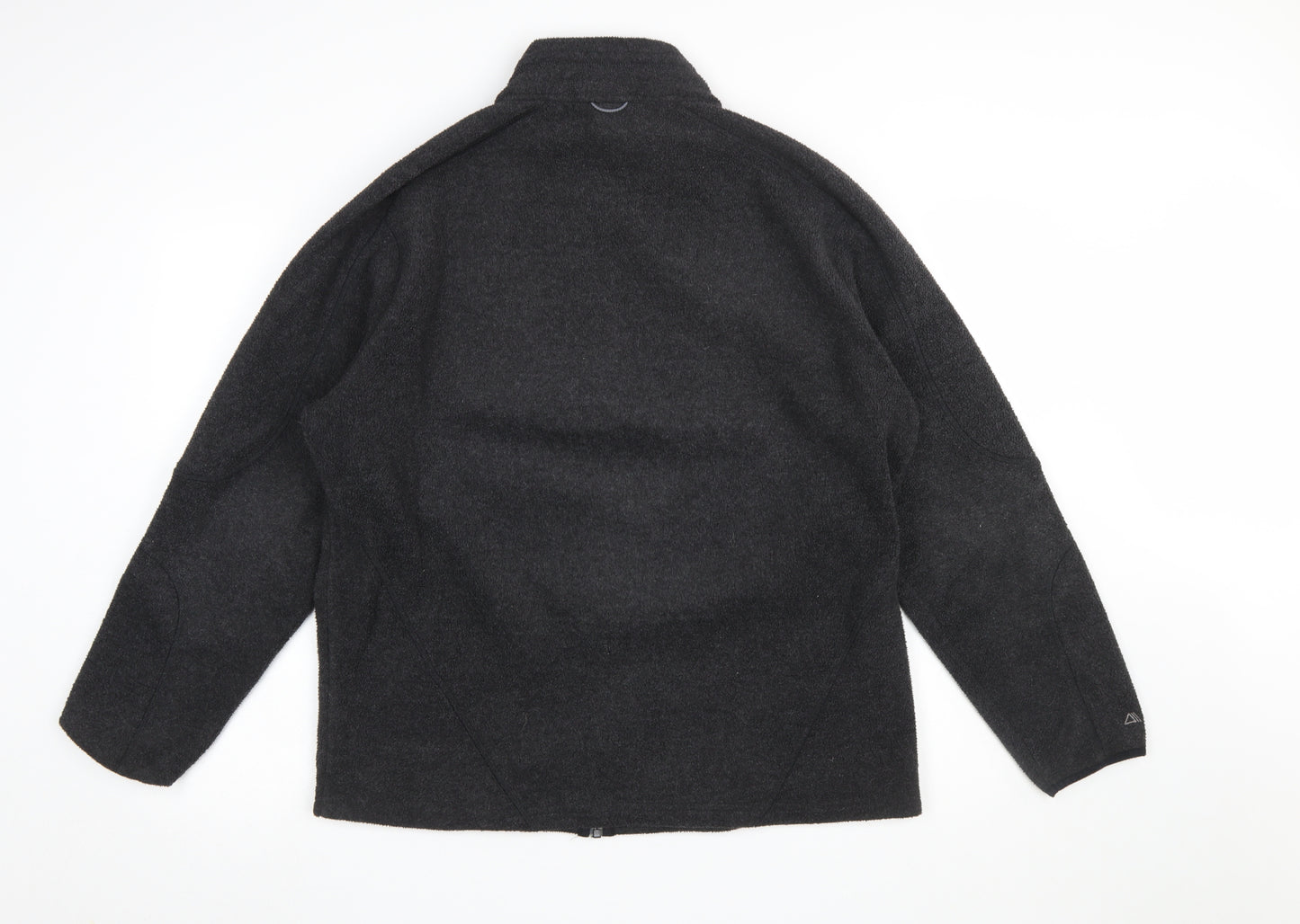 TOG24 Men's Black Fleece Full Zip Jacket Size L Regular Fit