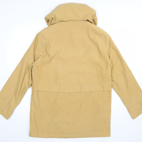 Marks and Spencer Women Beige Hooded Parka Jacket Size 10