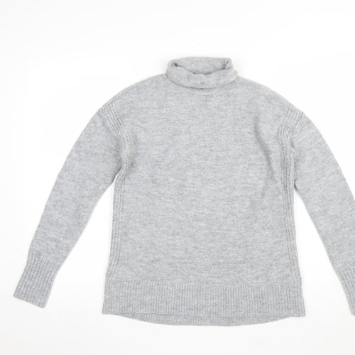 GAP Women's Grey Roll Neck Knit Jumper Size S