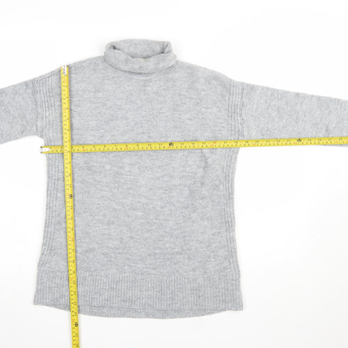 GAP Women's Grey Roll Neck Knit Jumper Size S