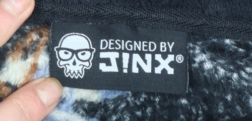 J!NX Boys Black Minecraft Fleece Hooded Robe 9-10 Years