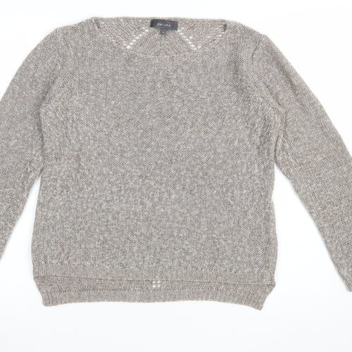 Marks and Spencer Per Una Beige Mohair Blend Women's Size 12 Knit Jumper