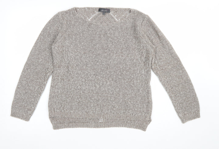 Marks and Spencer Per Una Beige Mohair Blend Women's Size 12 Knit Jumper