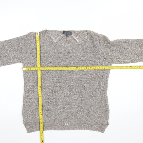 Marks and Spencer Per Una Beige Mohair Blend Women's Size 12 Knit Jumper