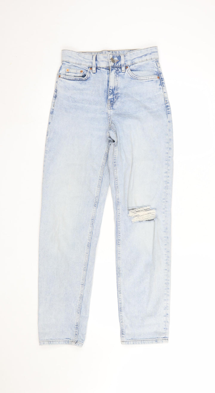 Marks and Spencer Women’s Blue High Rise Mom Jeans Size 8