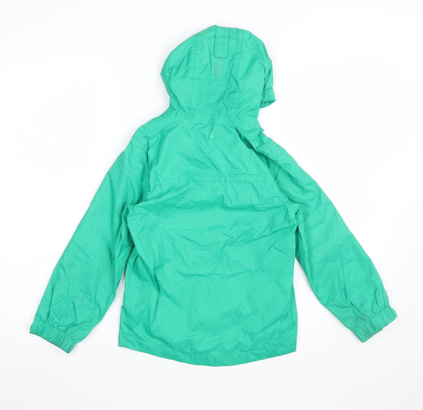 Mountain Warehouse Boys Green Hooded Waterproof Rain Coat 7-8 Years