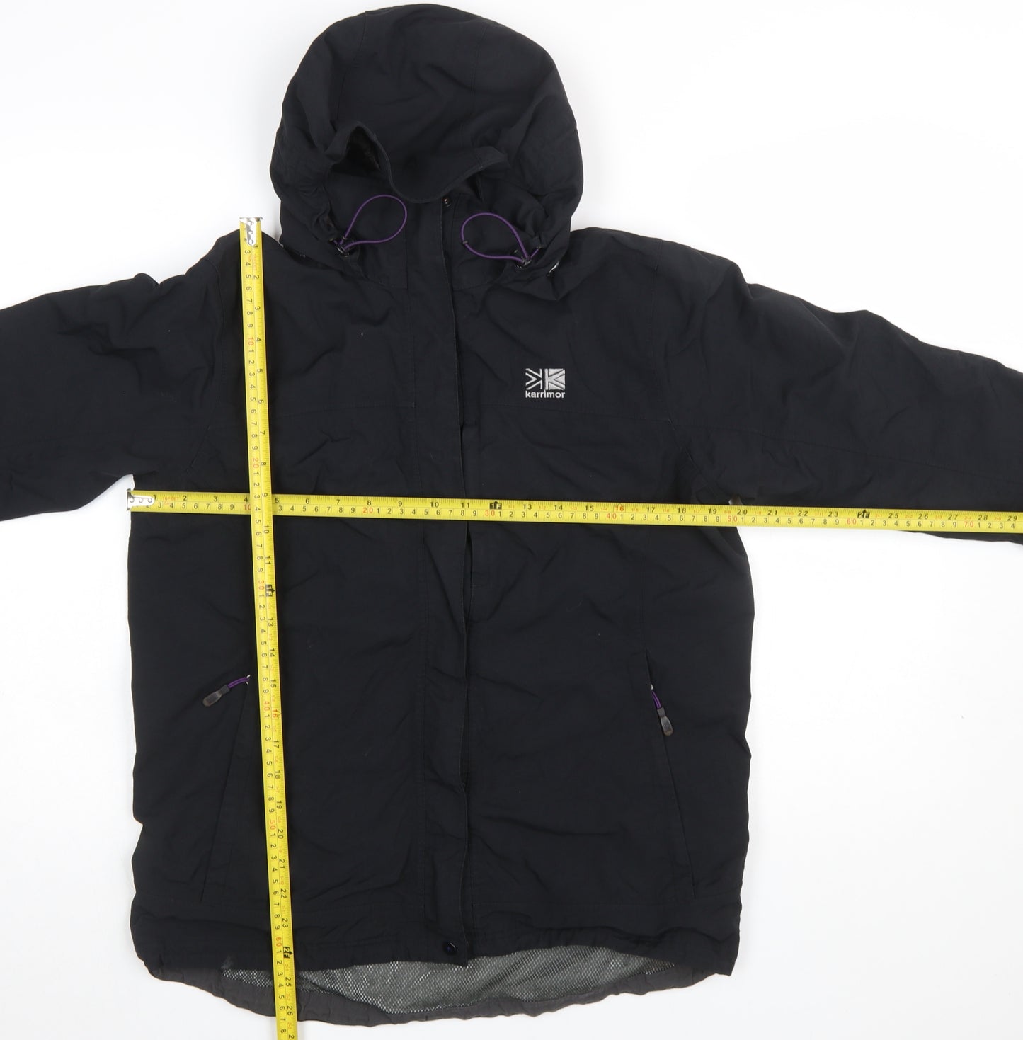 Karrimor Women's Black Hooded Waterproof Jacket UK 12