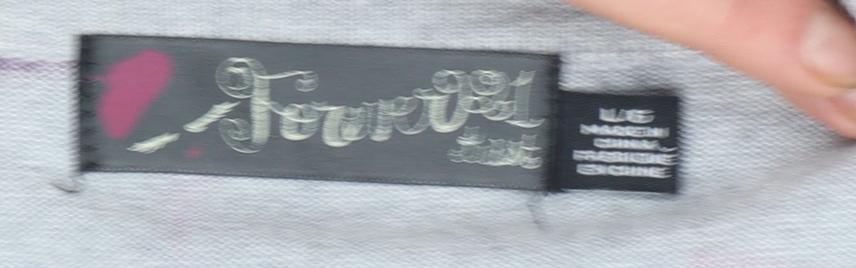 Lipstick Boutique Girls Grey Cardigan Small Makeup Print Button Front