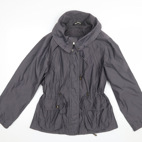 Debenhams Women’s Grey Hooded Anorak Jacket Size 14 Regular