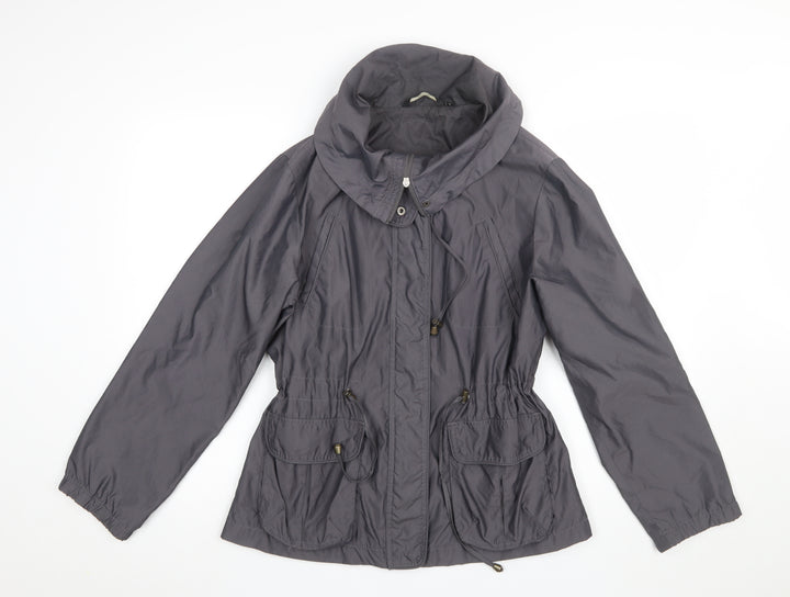 Debenhams Women’s Grey Hooded Anorak Jacket Size 14 Regular