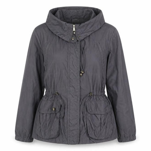 Debenhams Women’s Grey Hooded Anorak Jacket Size 14 Regular