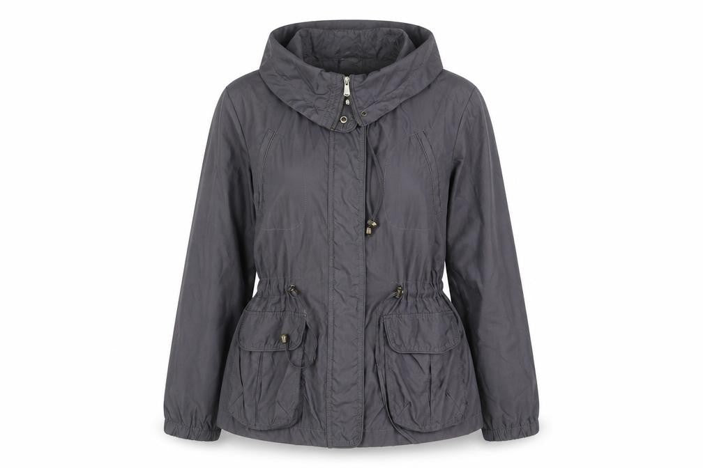 Debenhams Women’s Grey Hooded Anorak Jacket Size 14 Regular
