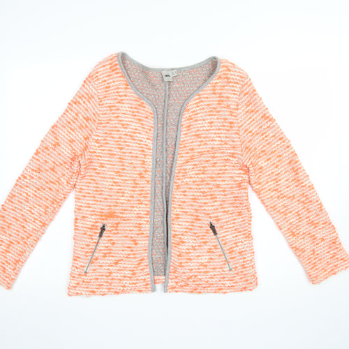 ASOS Women’s Orange Striped Knit Long Sleeve Cardigan UK 12