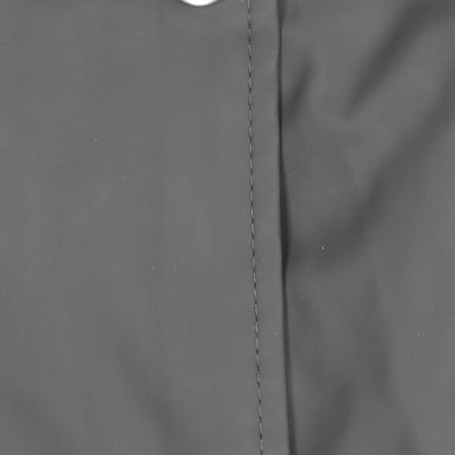 Brave Soul Women's Green XS 8 Hooded Waterproof Mid-Length Rain Coat