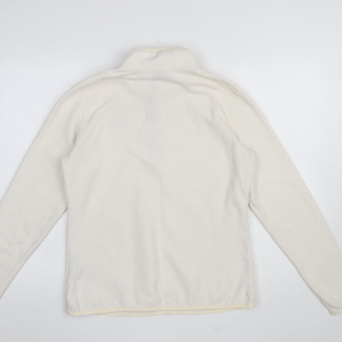 The North Face Womens Ivory 1/4 Zip Fleece Pullover Sweatshirt L