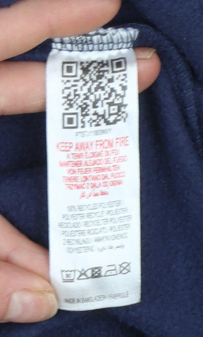 Peter Storm Boys Blue Fleece 1/4 Zip Pullover Sweatshirt 13 Years