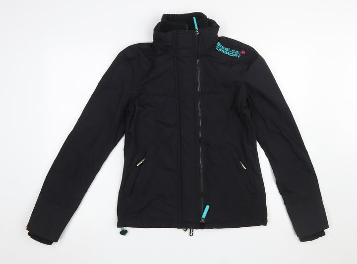 Superdry Men's Black Small Windbreaker Jacket Lightweight Outdoor