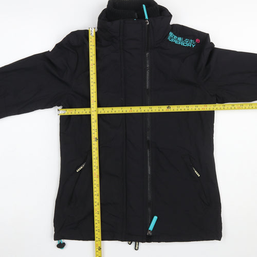 Superdry Men's Black Small Windbreaker Jacket Lightweight Outdoor