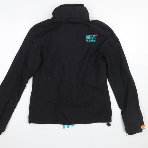 Superdry Men's Black Small Windbreaker Jacket Lightweight Outdoor