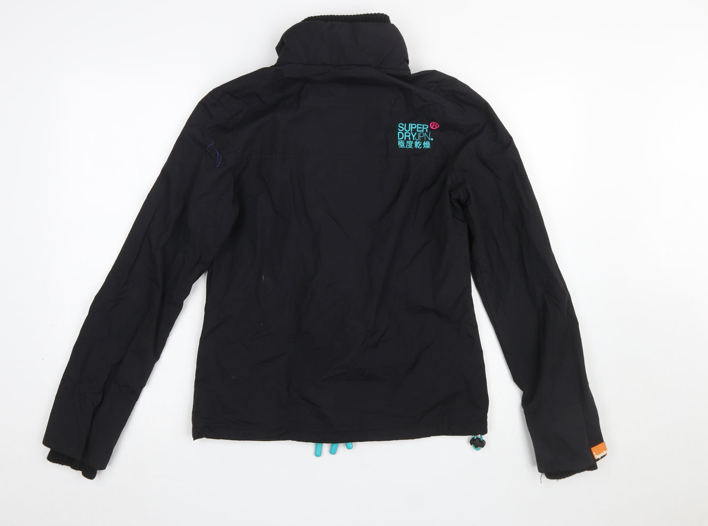 Superdry Men's Black Small Windbreaker Jacket Lightweight Outdoor