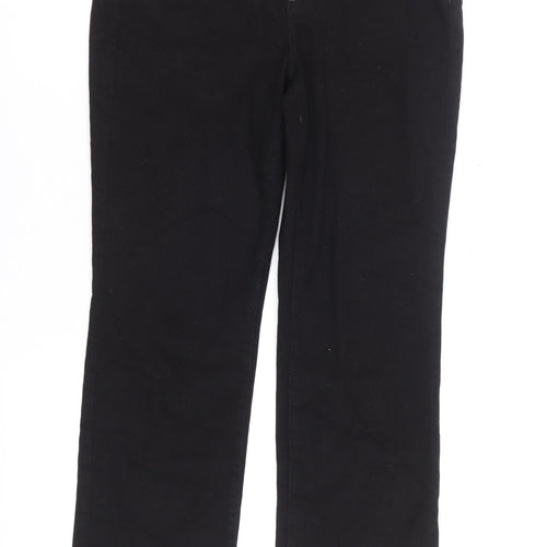 NYDJ Women’s Black Marilyn Straight Jeans Size 10 Lift Tuck Denim