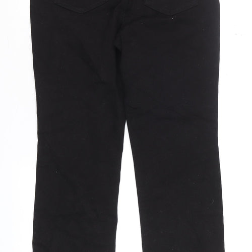 NYDJ Women’s Black Marilyn Straight Jeans Size 10 Lift Tuck Denim