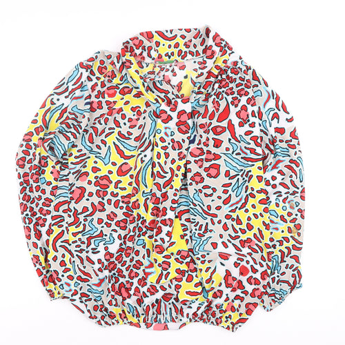 Onjenu London Women’s Multicoloured Animal Print Long Sleeve Tunic Blouse UK 14