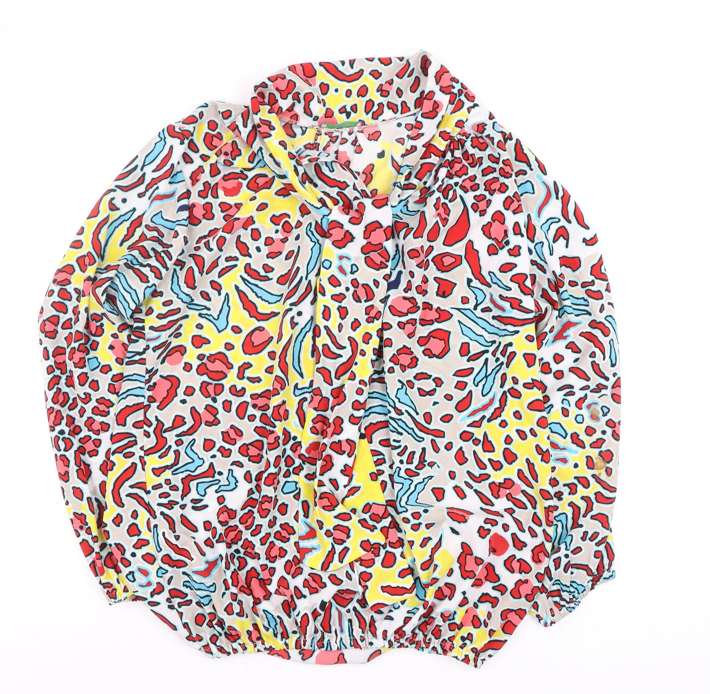 Onjenu London Women’s Multicoloured Animal Print Long Sleeve Tunic Blouse UK 14