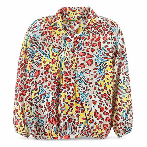 Onjenu London Women’s Multicoloured Animal Print Long Sleeve Tunic Blouse UK 14