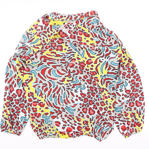 Onjenu London Women’s Multicoloured Animal Print Long Sleeve Tunic Blouse UK 14