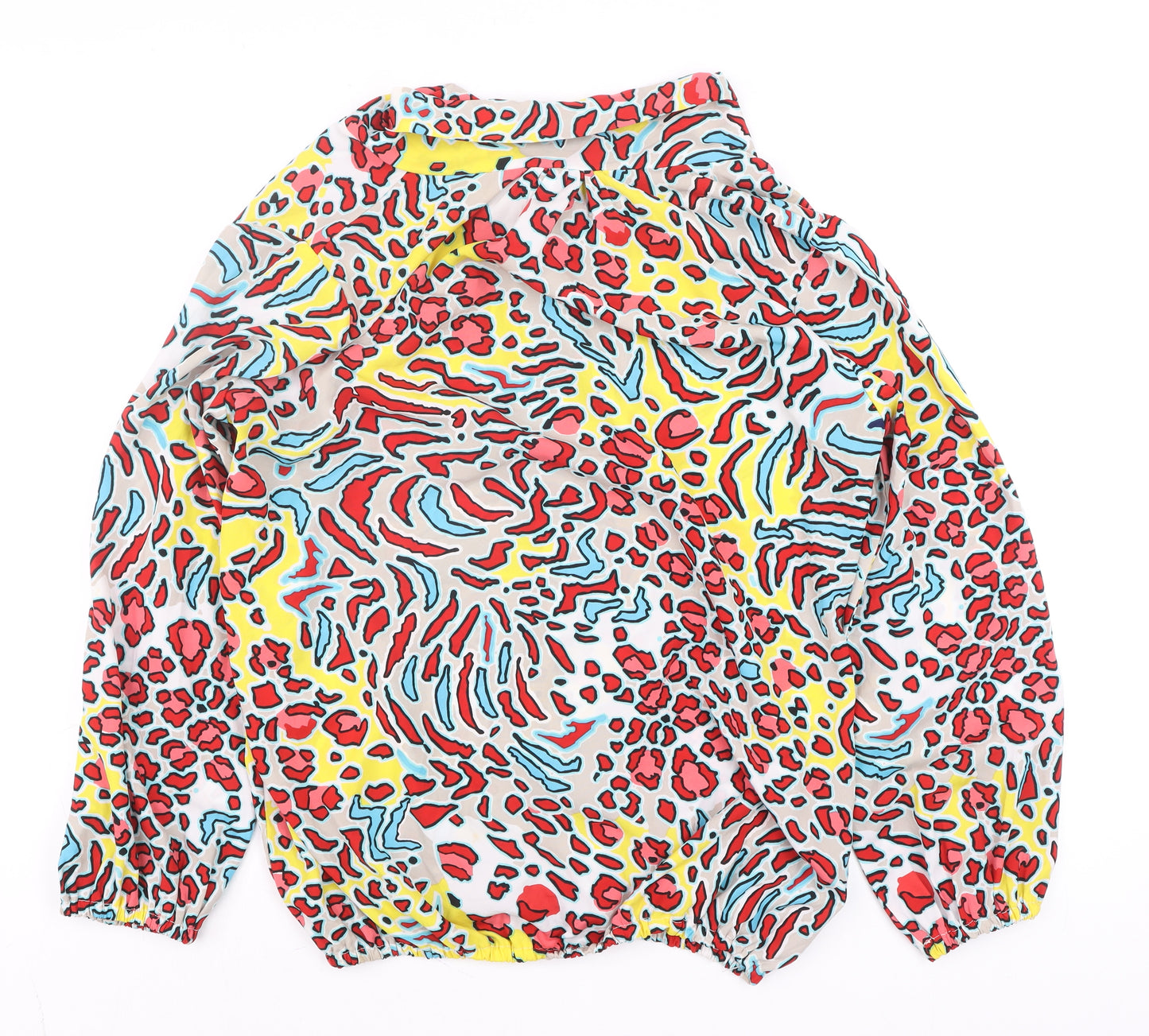 Onjenu London Women’s Multicoloured Animal Print Long Sleeve Tunic Blouse UK 14