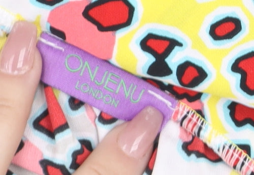 Onjenu London Women’s Multicoloured Animal Print Long Sleeve Tunic Blouse UK 14