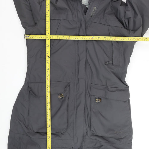 Peter Storm Women’s Grey Size 12 Waterproof Hooded Parka Jacket