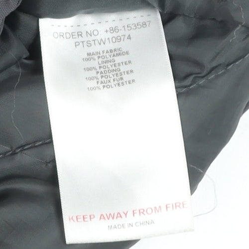 Peter Storm Women’s Grey Size 12 Waterproof Hooded Parka Jacket