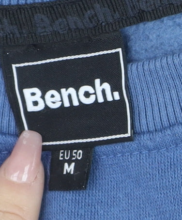 Bench Men's Blue Logo Crew Neck Sweatshirt Size M Regular Fit