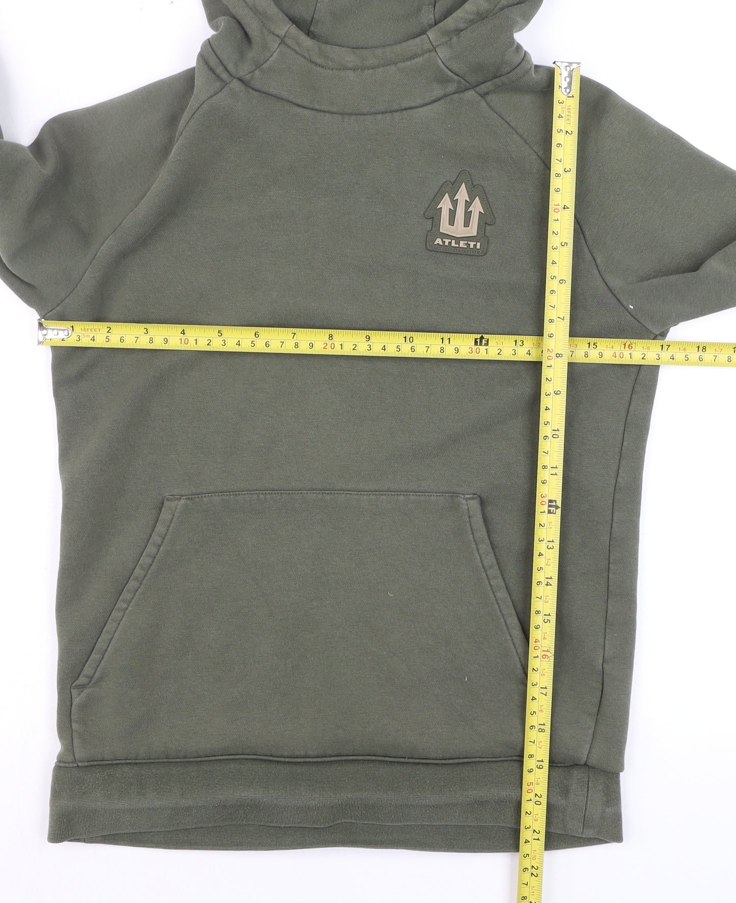Nike Teens Green Pullover Hoodie M Sports Fleece Sweatshirt