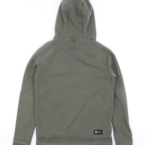 Nike Teens Green Pullover Hoodie M Sports Fleece Sweatshirt