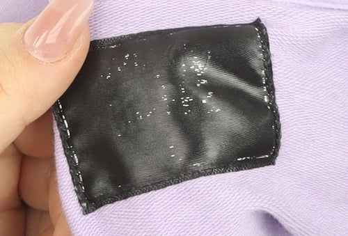 Gym+Coffee Women's Purple Hooded Full Zip Active Track Jacket Size S