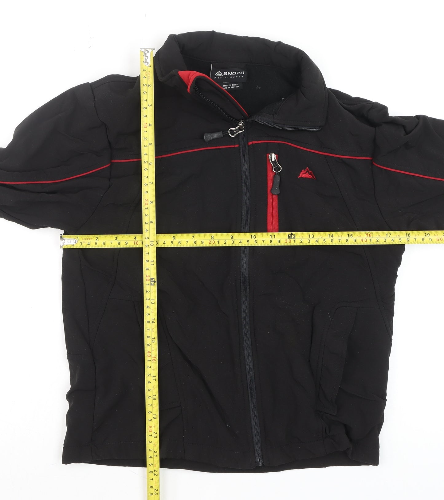Snozu Womens Black Soft Shell Jacket M (10/12) Full Zip Outdoor