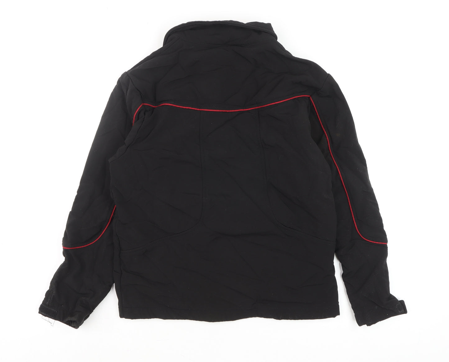 Snozu Womens Black Soft Shell Jacket M (10/12) Full Zip Outdoor