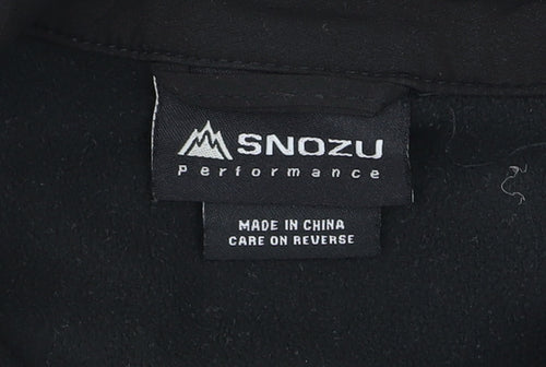 Snozu Womens Black Soft Shell Jacket M (10/12) Full Zip Outdoor