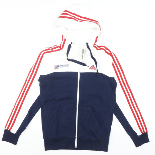 Adidas Performance Men's White/Navy Full Zip Hoodie XS Newcastle University